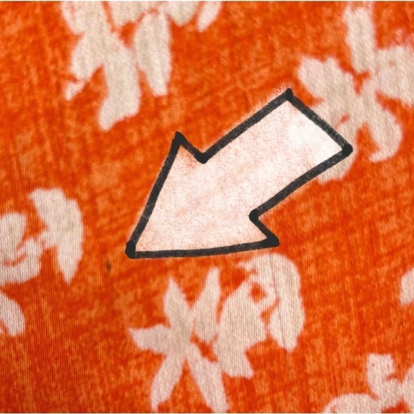 Josie By Natori Vintage 90s Collared Slip Dress Maxi Orange Floral NWT Small - Picture 13 of 13